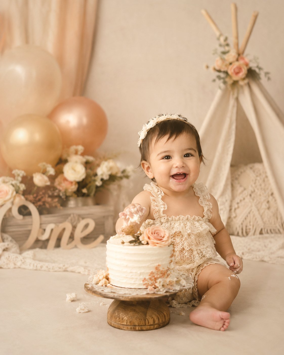 1. Yas Cake Smash: İlk Doğum Gunune Özel Anilar